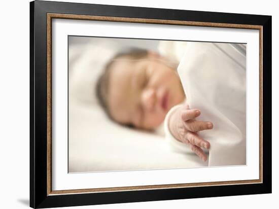 One Day Old Baby Girl Sleeping-Cristina-Framed Photographic Print