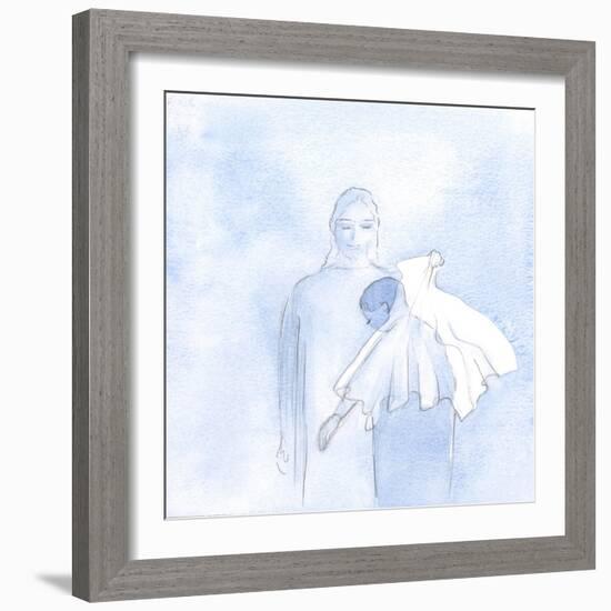 One Day, within My Soul, He Held out a Wedding Veil, 2000 (W/C on Paper)-Elizabeth Wang-Framed Giclee Print