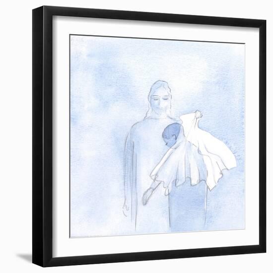 One Day, within My Soul, He Held out a Wedding Veil, 2000 (W/C on Paper)-Elizabeth Wang-Framed Giclee Print