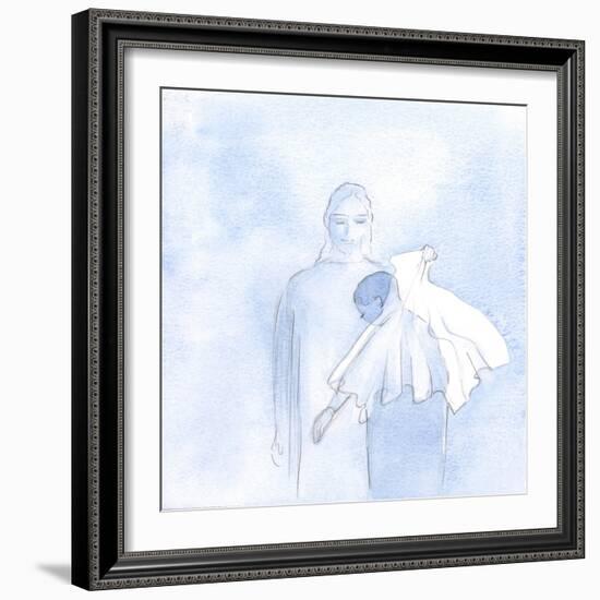 One Day, within My Soul, He Held out a Wedding Veil, 2000 (W/C on Paper)-Elizabeth Wang-Framed Giclee Print