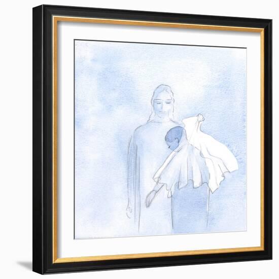 One Day, within My Soul, He Held out a Wedding Veil, 2000 (W/C on Paper)-Elizabeth Wang-Framed Giclee Print