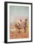 One Dirham for a Ride through the Desert (Pencil and Watercolour on Paper)-Giulio Rosati-Framed Giclee Print
