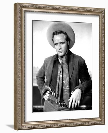 One-Eyed Jacks, Marlon Brando, 1961-null-Framed Photo