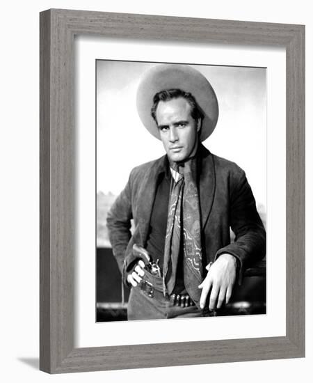 One-Eyed Jacks, Marlon Brando, 1961-null-Framed Photo