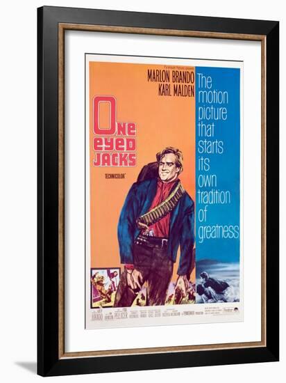 One-Eyed Jacks, Marlon Brando, 1961-null-Framed Art Print