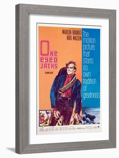 One-Eyed Jacks, Marlon Brando, 1961-null-Framed Premium Giclee Print