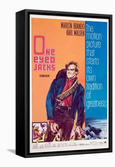 One-Eyed Jacks, Marlon Brando, 1961-null-Framed Stretched Canvas