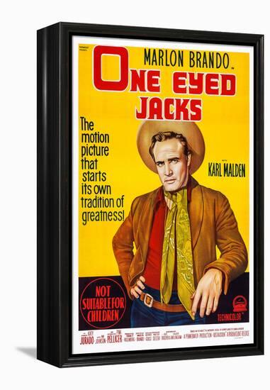 One-Eyed Jacks, Marlon Brando, 1961-null-Framed Stretched Canvas