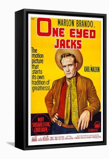 One-Eyed Jacks, Marlon Brando, 1961-null-Framed Stretched Canvas