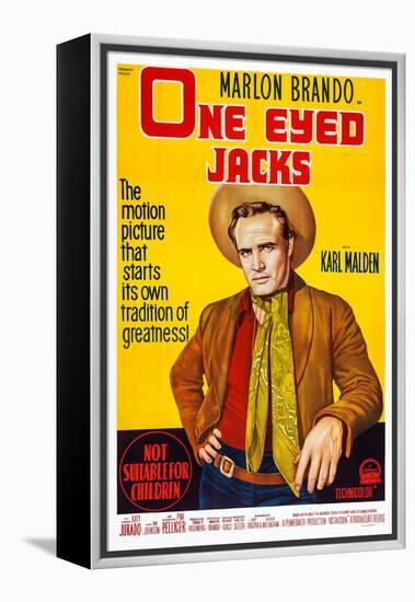 One-Eyed Jacks, Marlon Brando, 1961-null-Framed Stretched Canvas