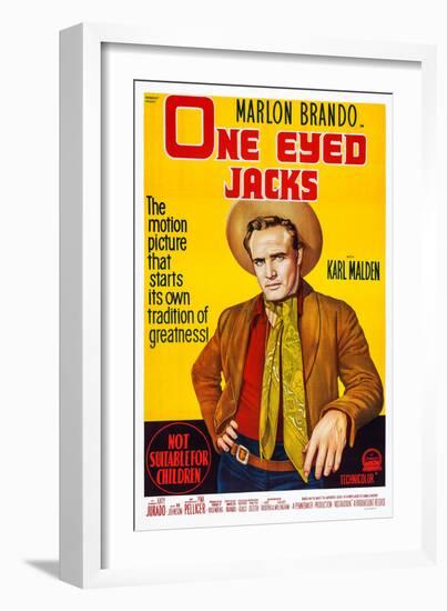 One-Eyed Jacks, Marlon Brando, 1961-null-Framed Art Print