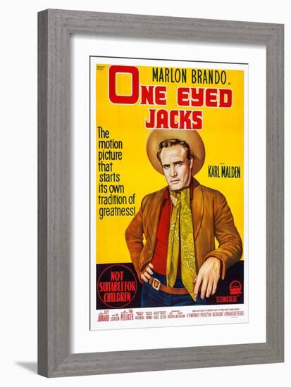 One-Eyed Jacks, Marlon Brando, 1961-null-Framed Premium Giclee Print