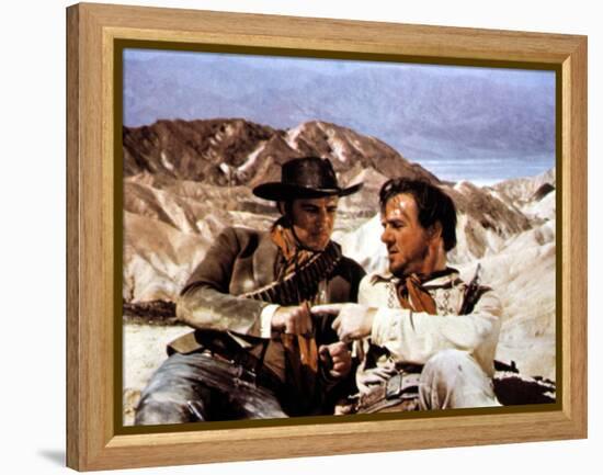 One-Eyed Jacks, Marlon Brando, Karl Malden, 1961-null-Framed Stretched Canvas