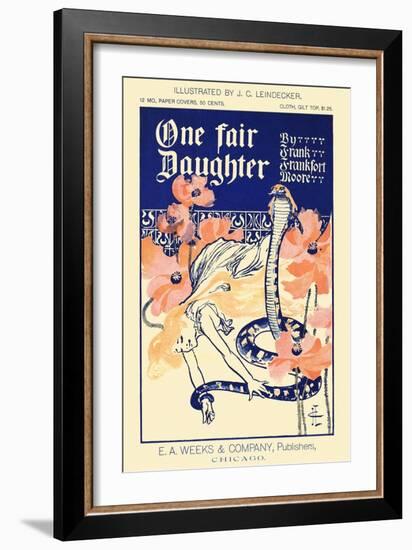 One Fair Daughter, By Frank Frankfort Moore-JC Leyendecker-Framed Art Print