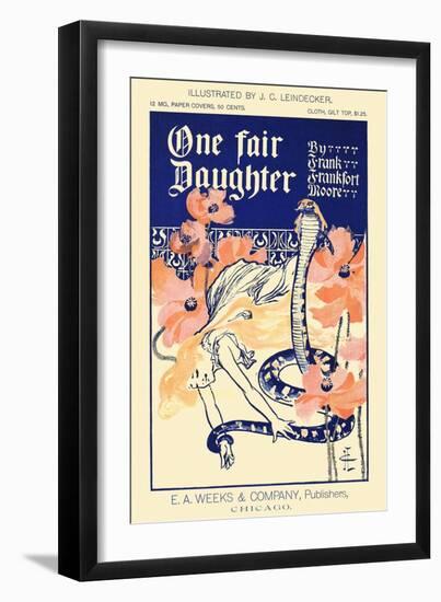 One Fair Daughter, by Frank Frankfort Moore-J.C. Leyendecker-Framed Art Print