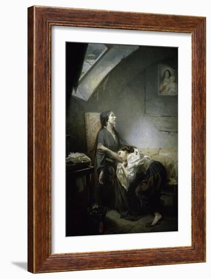 One Family's Unfortune with Suicide-Octave Tassaert-Framed Giclee Print