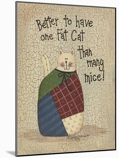 One Fat Cat-Debbie McMaster-Mounted Giclee Print