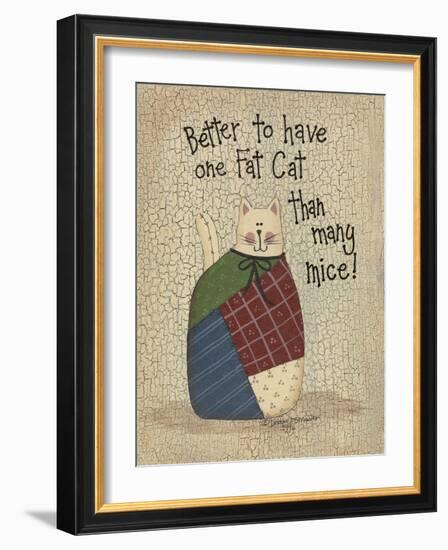 One Fat Cat-Debbie McMaster-Framed Giclee Print