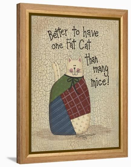 One Fat Cat-Debbie McMaster-Framed Premier Image Canvas