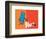 One Fish Two Fish Collection IV - Blue Fish (orange)-Theodor (Dr. Seuss) Geisel-Framed Art Print