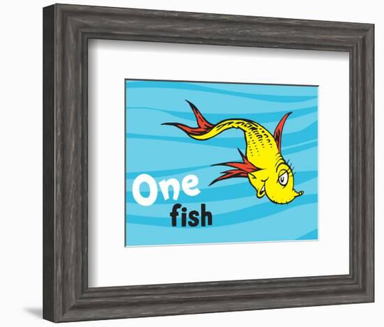 One Fish Two Fish Ocean Collection I - One Fish (ocean)-Theodor (Dr. Seuss) Geisel-Framed Art Print