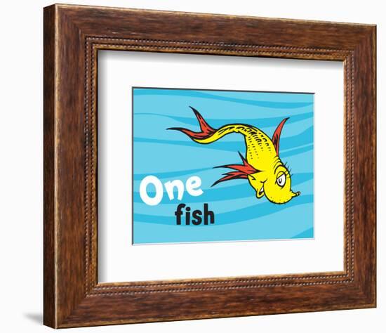 One Fish Two Fish Ocean Collection I - One Fish (ocean)-Theodor (Dr. Seuss) Geisel-Framed Art Print