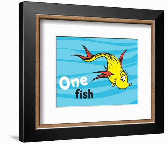 One Fish Two Fish Ocean Collection I - One Fish (ocean)-Theodor (Dr. Seuss) Geisel-Framed Art Print