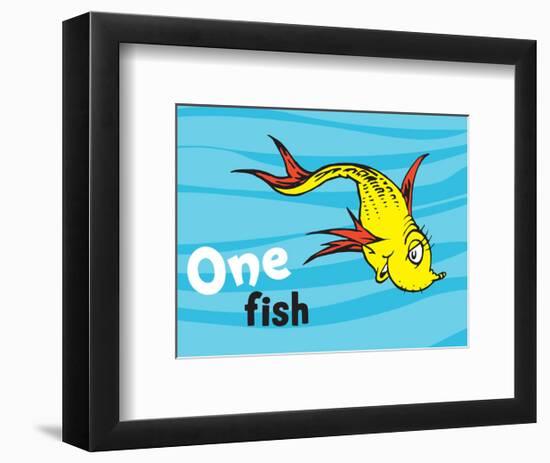 One Fish Two Fish Ocean Collection I - One Fish (ocean)-Theodor (Dr. Seuss) Geisel-Framed Art Print