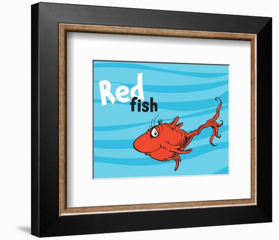 One Fish Two Fish Ocean Collection III - Red Fish (ocean)-Theodor (Dr. Seuss) Geisel-Framed Art Print