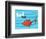 One Fish Two Fish Ocean Collection III - Red Fish (ocean)-Theodor (Dr. Seuss) Geisel-Framed Art Print