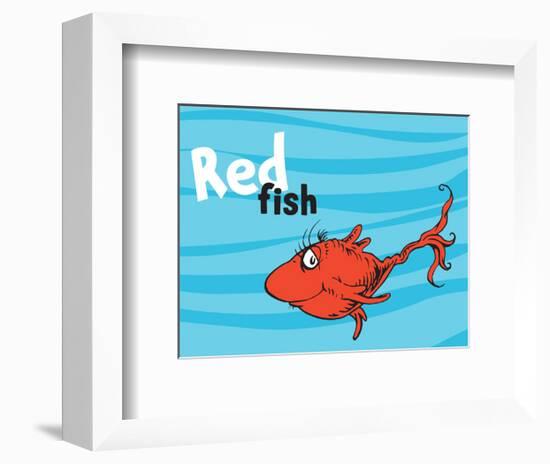 One Fish Two Fish Ocean Collection III - Red Fish (ocean)-Theodor (Dr. Seuss) Geisel-Framed Art Print