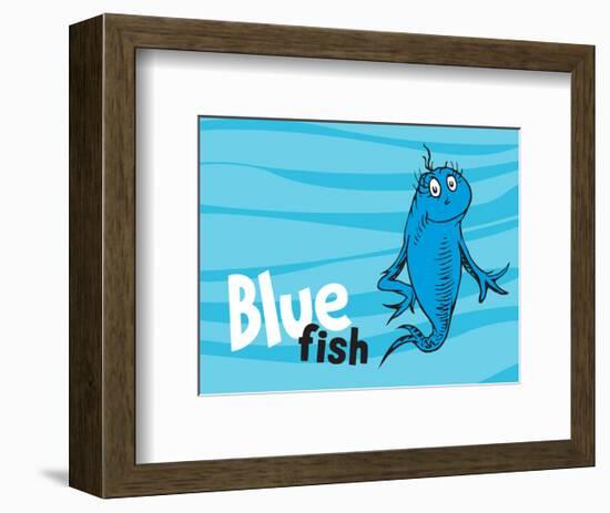 One Fish Two Fish Ocean Collection IV - Blue Fish (ocean)-Theodor (Dr. Seuss) Geisel-Framed Art Print