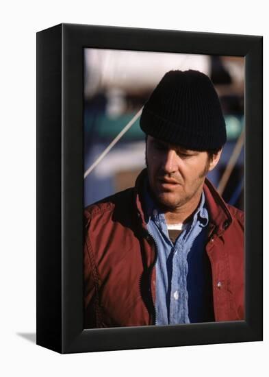 ONE FLEW OVER THE CUCKOO'S NEST, 1975 directed by MILOS FORMAN Jack Nicholson (photo)-null-Framed Stretched Canvas