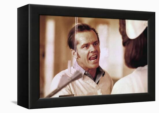 ONE FLEW OVER THE CUCKOO'S NEST, 1975 DIRECTED MILOS FORMAN Jack Nicholson (photo)-null-Framed Stretched Canvas