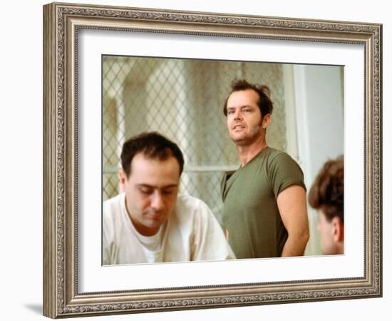 One Flew Over The Cuckoo's Nest, Danny Devito, Jack Nicholson, 1975-null-Framed Photo