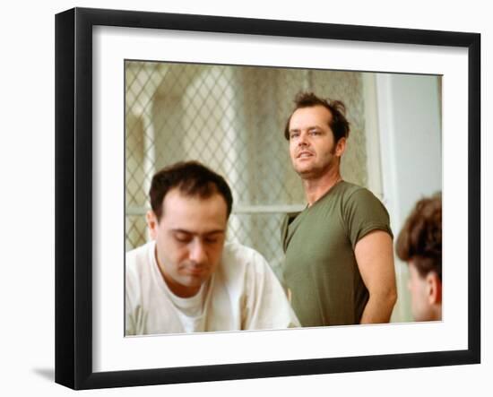 One Flew Over The Cuckoo's Nest, Danny Devito, Jack Nicholson, 1975-null-Framed Photo