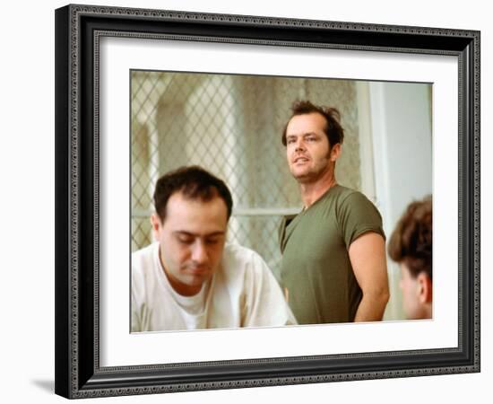 One Flew Over The Cuckoo's Nest, Danny Devito, Jack Nicholson, 1975-null-Framed Photo