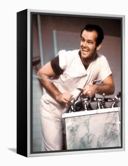 One Flew Over The Cuckoo's Nest, Jack Nicholson, 1975-null-Framed Stretched Canvas