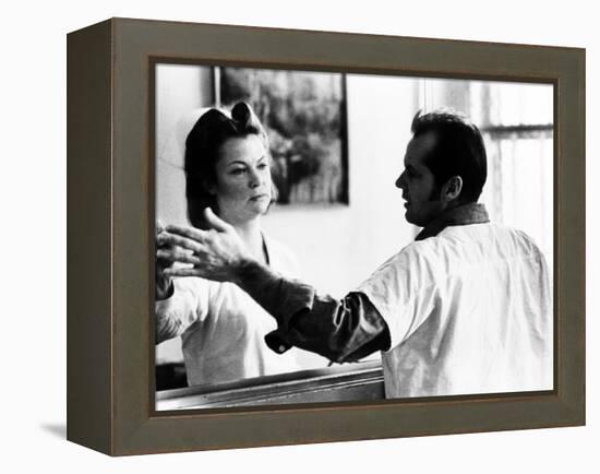 One Flew Over the Cuckoo's Nest, Louise Fletcher, Jack Nicholson, 1975-null-Framed Stretched Canvas