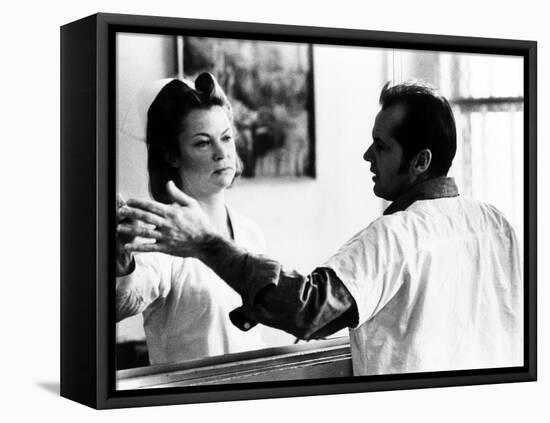 One Flew Over the Cuckoo's Nest, Louise Fletcher, Jack Nicholson, 1975-null-Framed Stretched Canvas