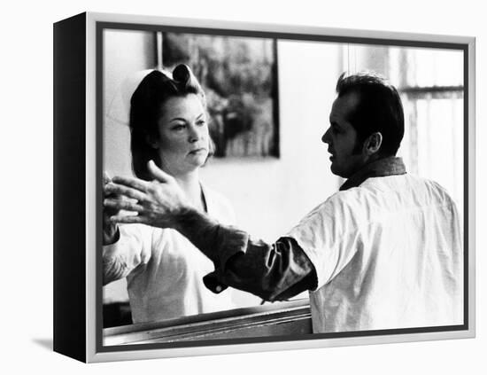 One Flew Over the Cuckoo's Nest, Louise Fletcher, Jack Nicholson, 1975-null-Framed Stretched Canvas