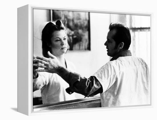 One Flew Over the Cuckoo's Nest, Louise Fletcher, Jack Nicholson, 1975-null-Framed Stretched Canvas