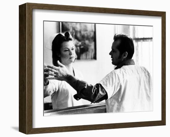One Flew Over the Cuckoo's Nest, Louise Fletcher, Jack Nicholson, 1975-null-Framed Photo
