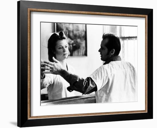 One Flew Over the Cuckoo's Nest, Louise Fletcher, Jack Nicholson, 1975-null-Framed Photo