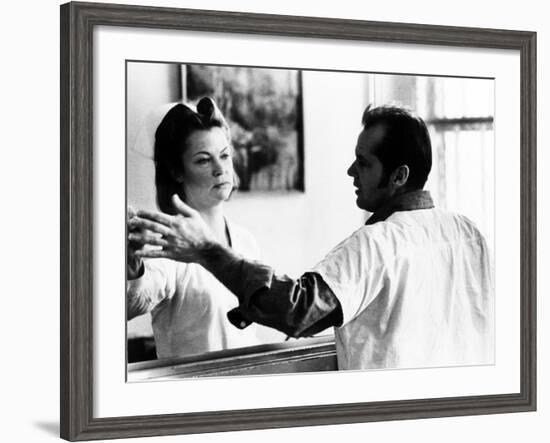 One Flew Over the Cuckoo's Nest, Louise Fletcher, Jack Nicholson, 1975-null-Framed Photo