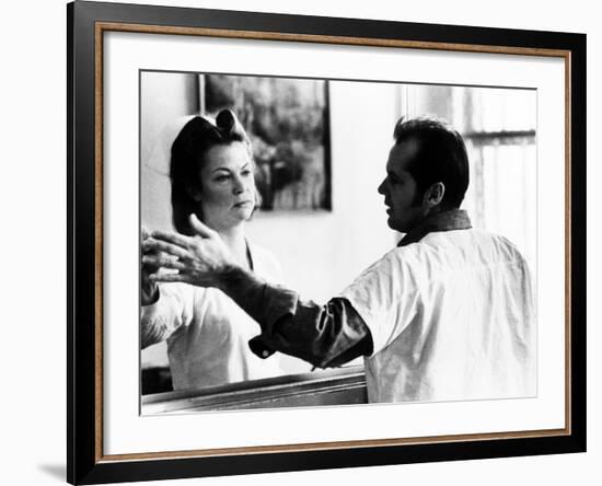 One Flew Over the Cuckoo's Nest, Louise Fletcher, Jack Nicholson, 1975-null-Framed Photo