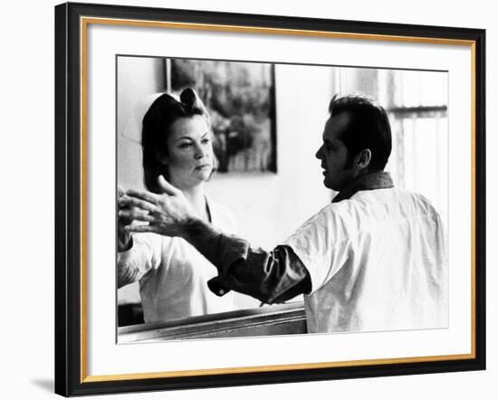 One Flew Over the Cuckoo's Nest, Louise Fletcher, Jack Nicholson, 1975-null-Framed Photo