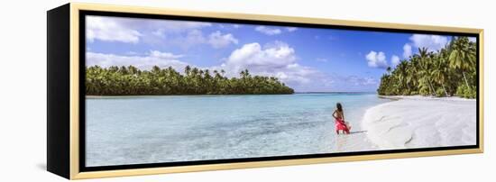 One Foot Island, Aitutaki, Cook Islands (Mr)-Matteo Colombo-Framed Premier Image Canvas