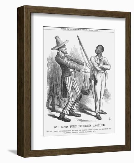One Good Turn Deserves Another, 1862-John Tenniel-Framed Giclee Print