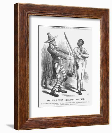 One Good Turn Deserves Another, 1862-John Tenniel-Framed Giclee Print